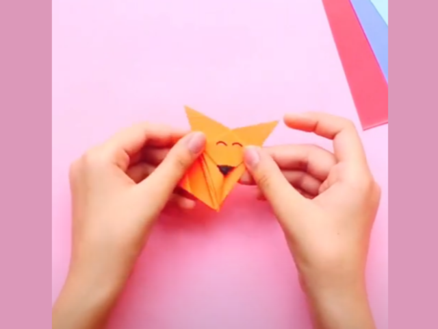 Schattige Origami Vosjes