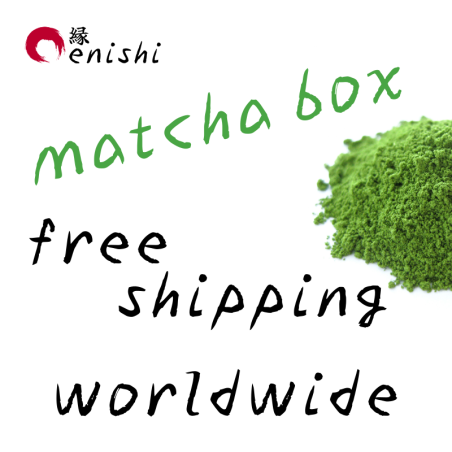 the Japan Fans study group was super happy when the Enishi team sent them a matcha box
