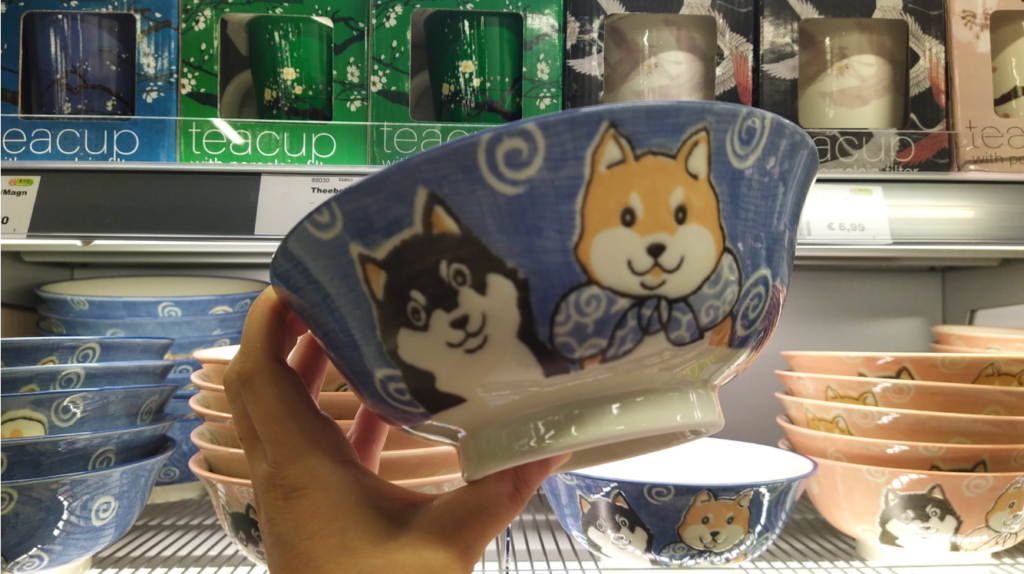 Shiba Inu, Akita Inu, ceramic bowl, Japan Fans Utrecht