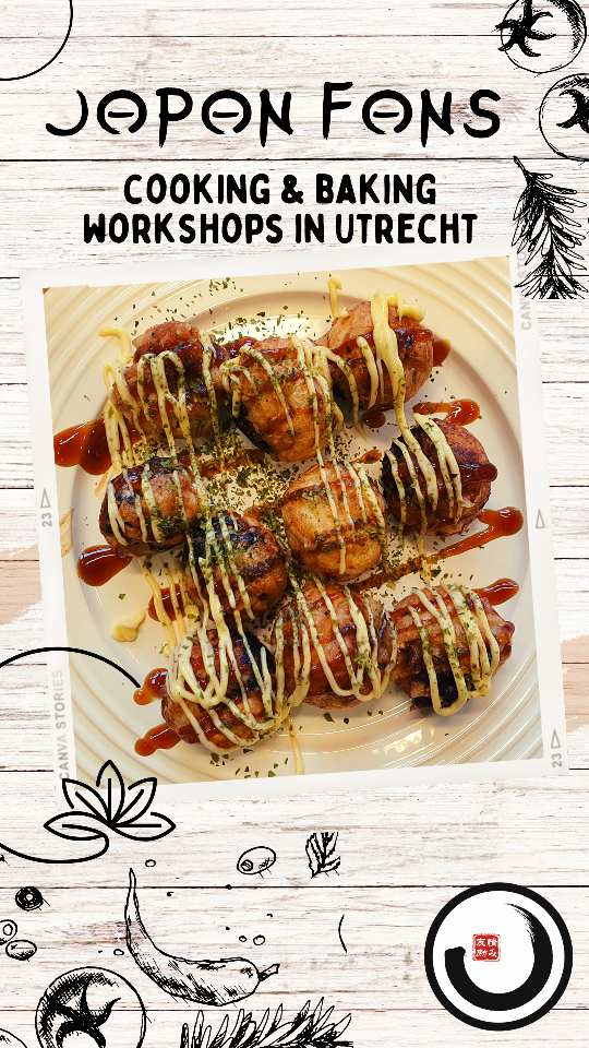 Japanese Cooking and Baking Workshops in Utrecht, organised by Japan Fans. Japanese Arts & Culture from the Centre of Utrecht. 